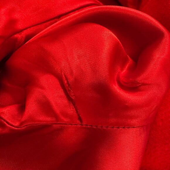 VTG Red Pendleton Wool Classic Trench Coat - Picture 8 of 10